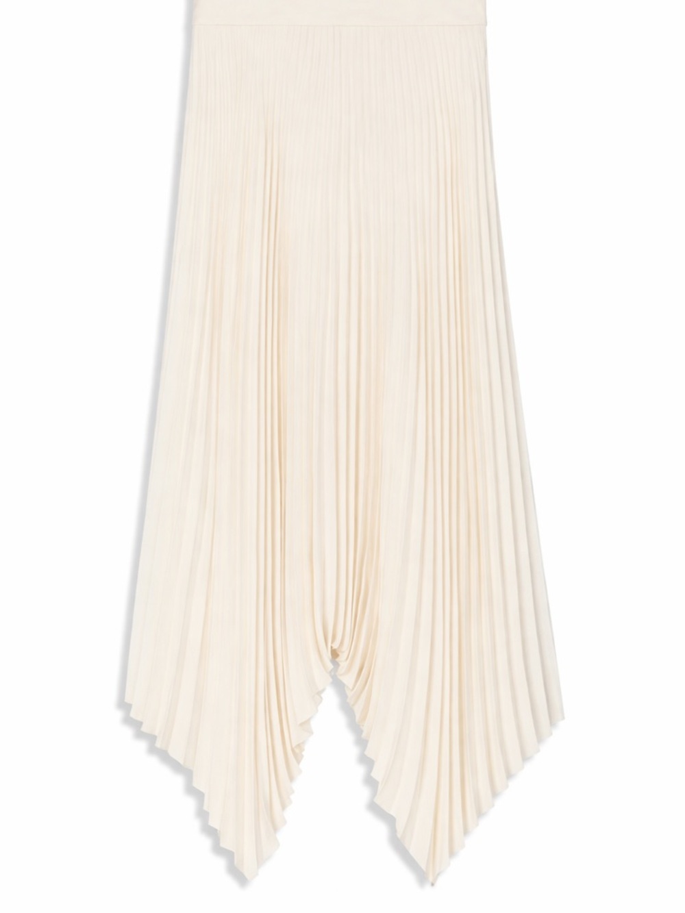 Tory Burch Cream Sunburst Pleated Midi Skirt - Picture 10 of 11